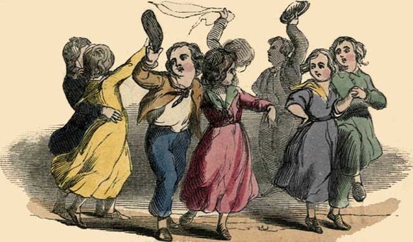 Illustration: Girls and boys come out to play.