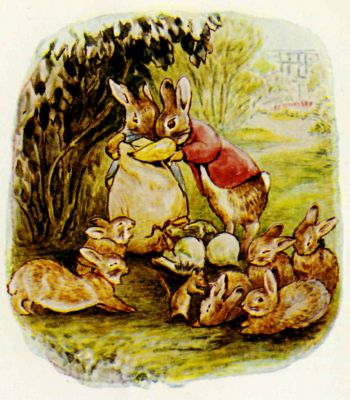 Illustration: The little rabbits were pulled out and pinched to wake them.